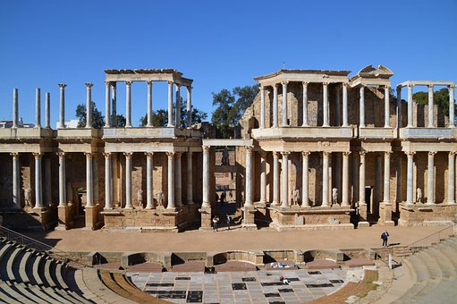Merida, Theater, Die Architektur, Antike