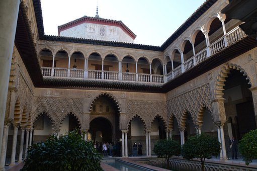 Sevilla, Alcazar, Bögen, Al Andalus