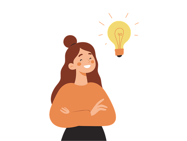 Free ai generated thinking idea illustration