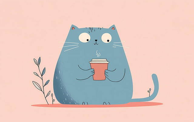Free ai generated pet cat illustration