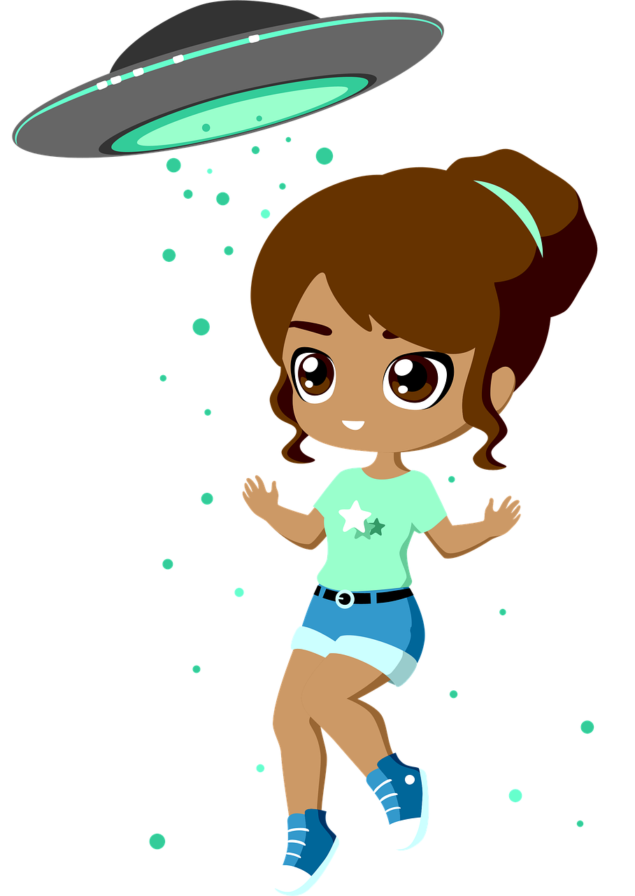 Download Girl, Ufo, Alien. Royalty-Free Stock Illustration Image - Pixabay
