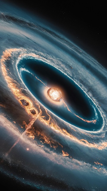 Free ai generated galaxy black hole illustration