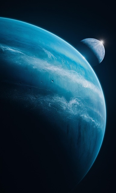 Download free HD stock image of Ai Generated Neptune Free ai generated neptune exoplanet illustration