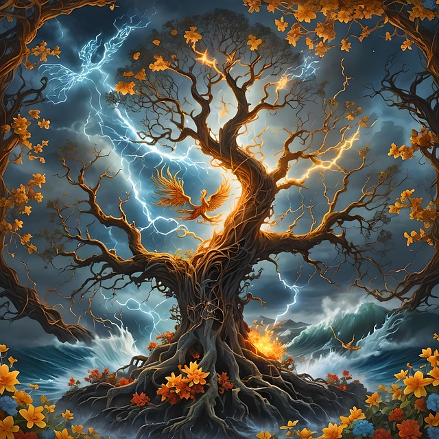 Free ai generated tree of life tree illustration