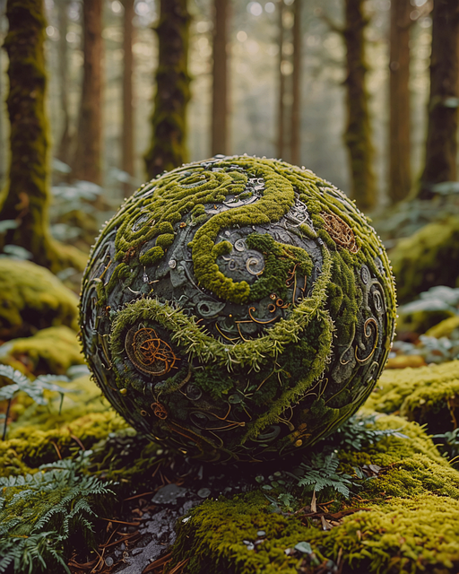 Free ai generated moss ball illustration