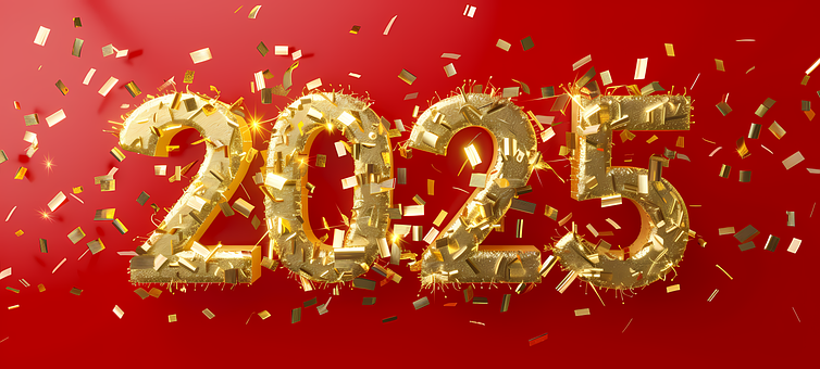 Neujahr, Feuerwerk, Weihnachten, 2025