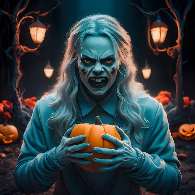 Free ai generated zombie horror illustration