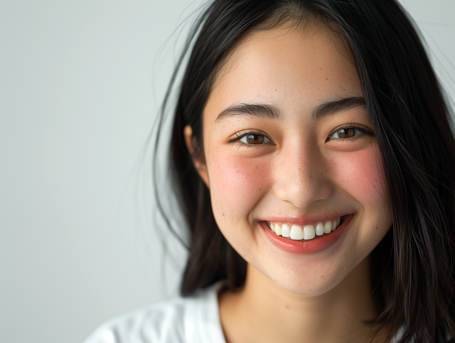 Free ai generated woman smiling illustration