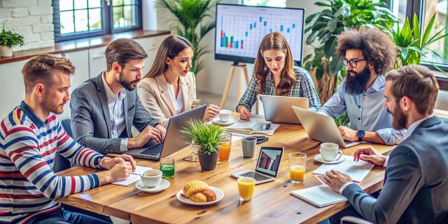 Free ai generated business meeting illustration