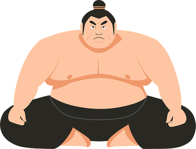 Free ai generated sumo wrestler vector