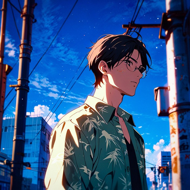 Ai Generert, Mann, Solbriller, Anime