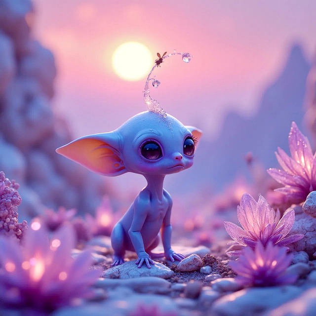 Free ai generated alien creature illustration