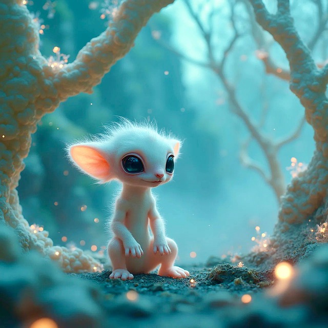 Free ai generated alien creature illustration