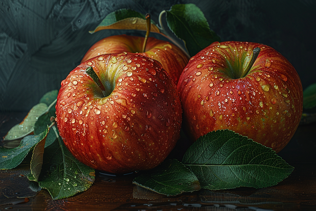 Free ai generated apples painting illustration