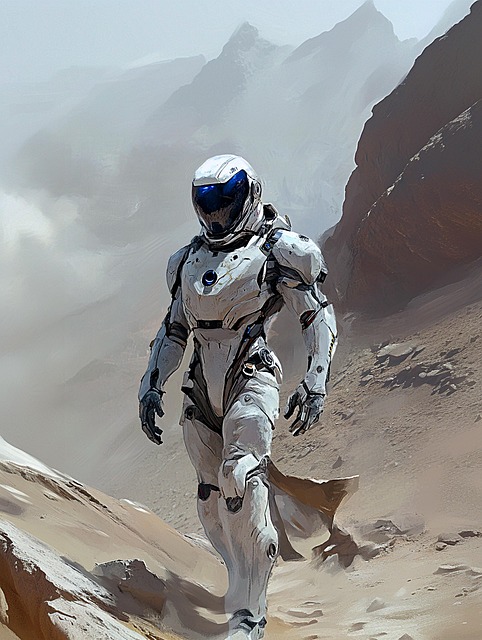 Free ai generated astronaut science fiction illustration