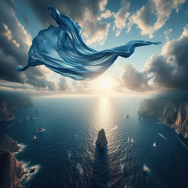 Free ai generated cloth sea illustration