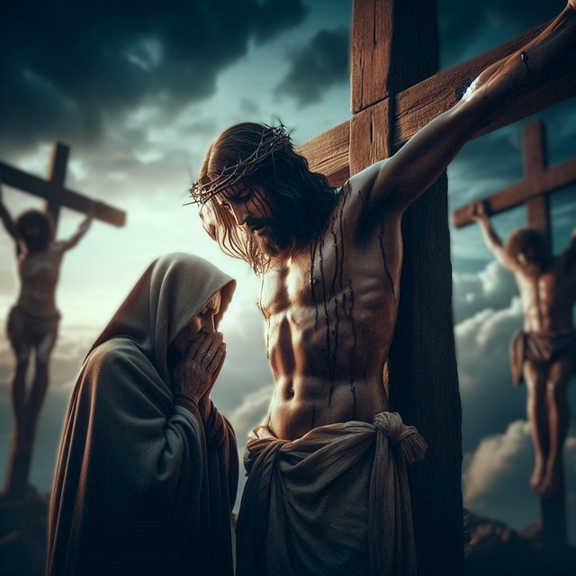 Free ai generated jesus mary magdalene illustration