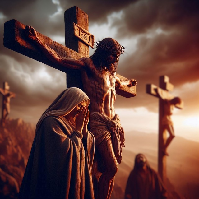 Free ai generated jesus mary magdalene illustration