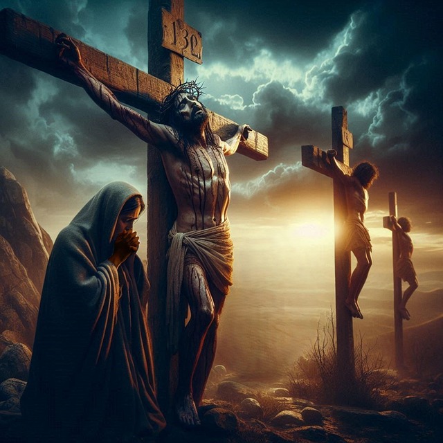 Free ai generated jesus mary magdalene illustration