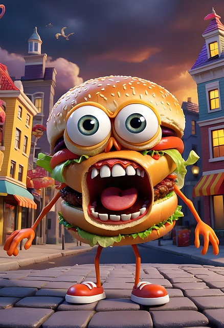Burger, Hamburger, Lebensmittel