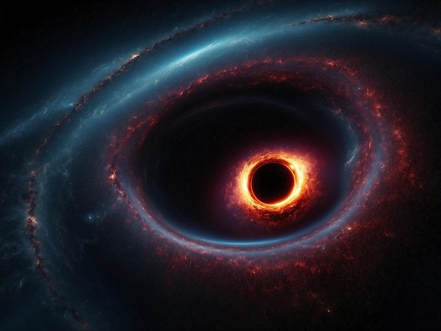 Free ai generated black hole space illustration