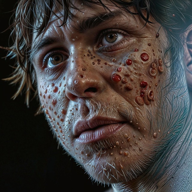 Free ai generated monkey pox infection illustration
