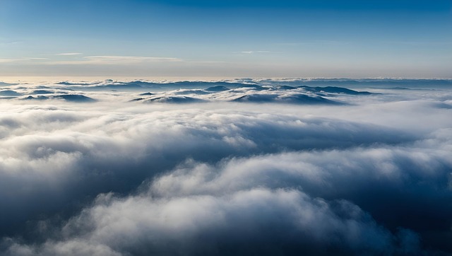 Free ai generated clouds blue sky illustration