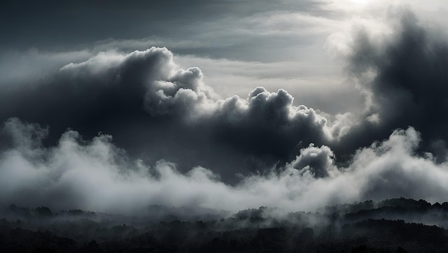 Free ai generated clouds blue sky illustration