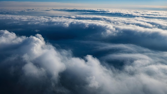 Free ai generated clouds blue sky illustration