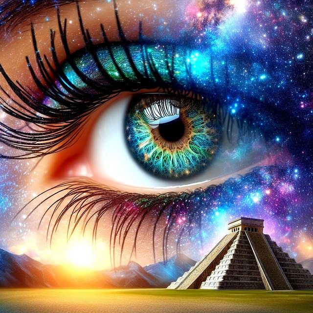Free ai generated pyramid maya illustration