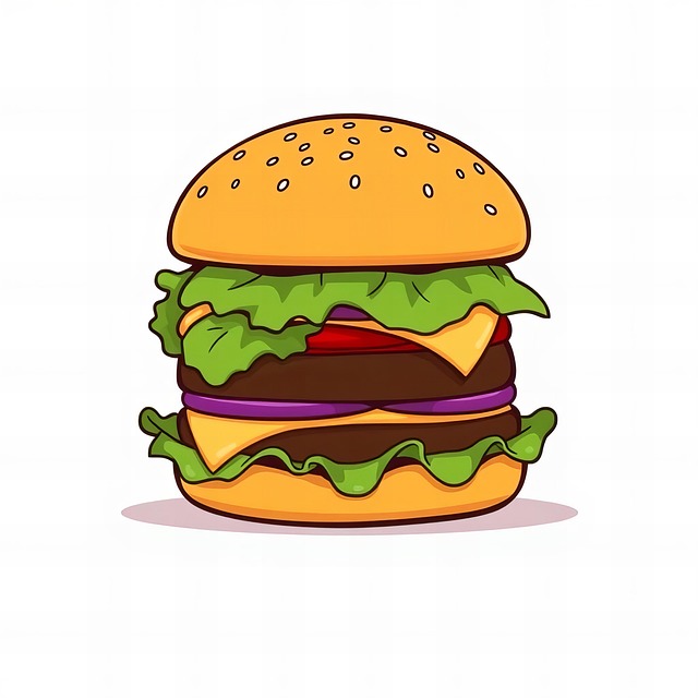 Free ai generated hamburger beef burger illustration