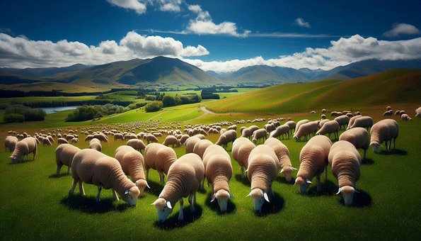 Schafe, Merinoschaf, Merino, Dort