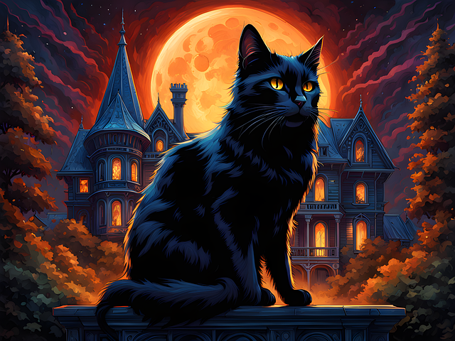 Free ai generated cat nature illustration