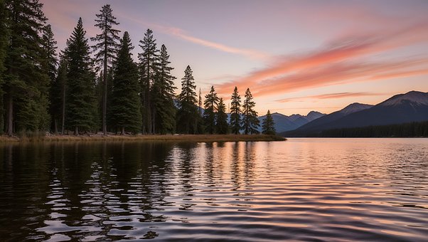 Ai Generiert, See, Wald, Wasser
