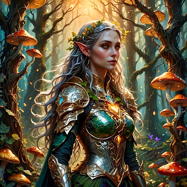 Download free HD stock image of Ai Generated Elfin Free ai generated elfin nature illustration