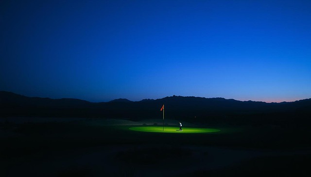 Free Golf Course Twilight illustration and picture