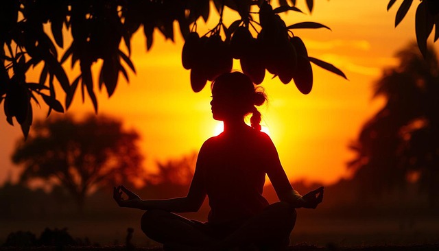 Free Meditation Sunrise illustration and picture
