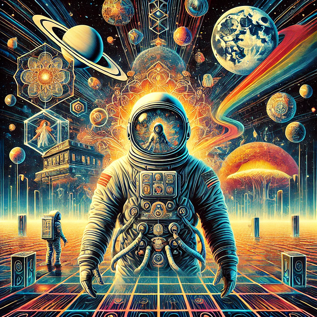 Free ai generated astronaut space illustration