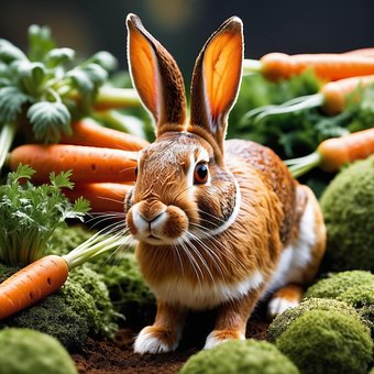 Free Ai Generated Rabbit illustration and picture
