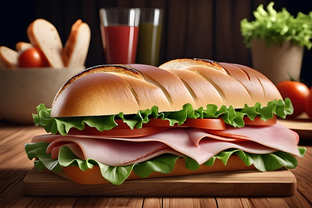 Free ai generated sub sandwich illustration