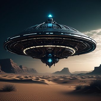 Free Ai Generated Ufo illustration and picture