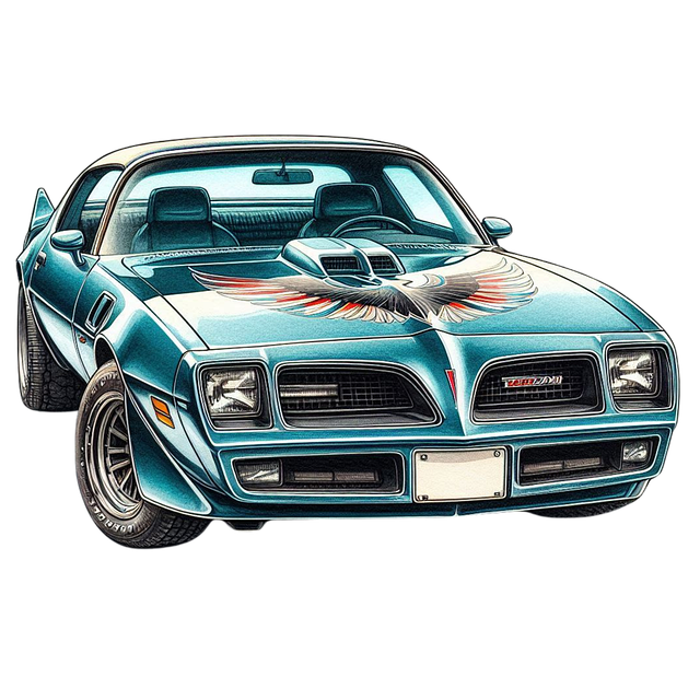 Free Ai Generated Muscle Car illustration and picture