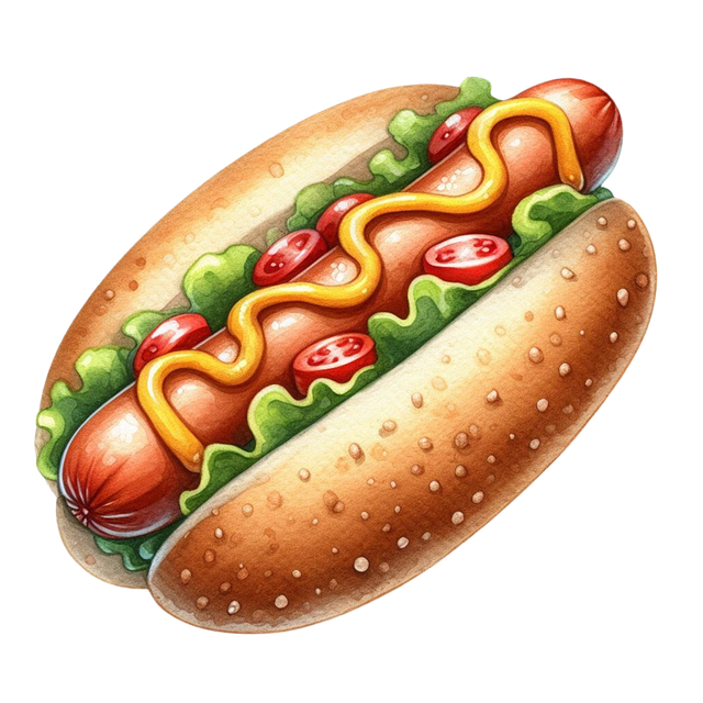 Free Ai Generated Hotdog illustration and picture