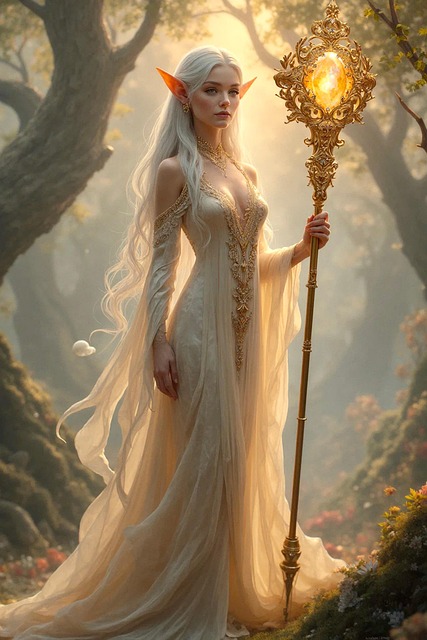 Free ai generated goddess beautiful illustration