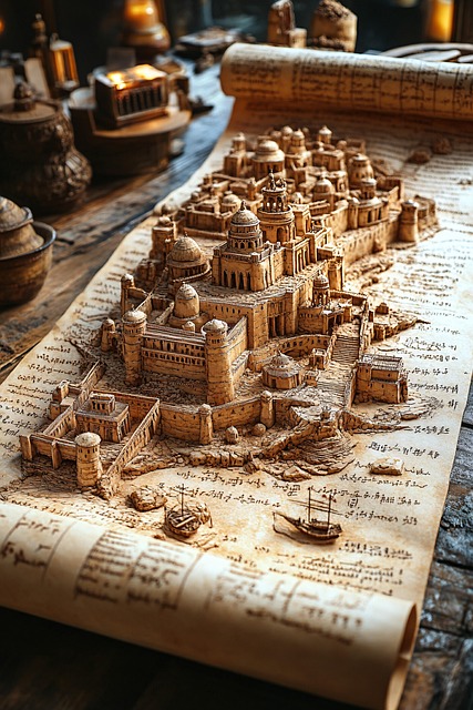 Free ai generated scroll ancient illustration