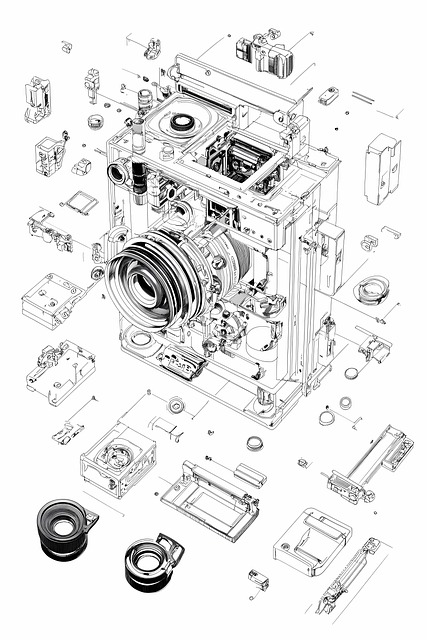 Free ai generated camera technical illustration