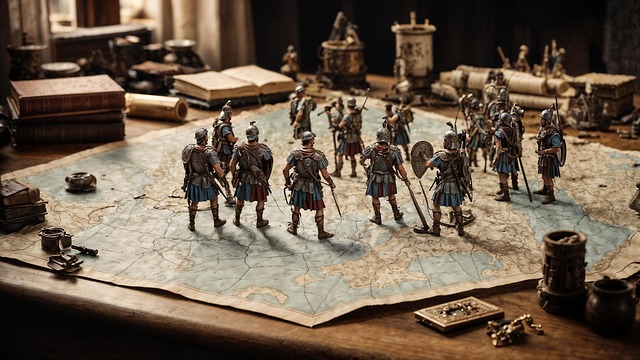 Free ai generated ancient roman artifacts historical display illustration