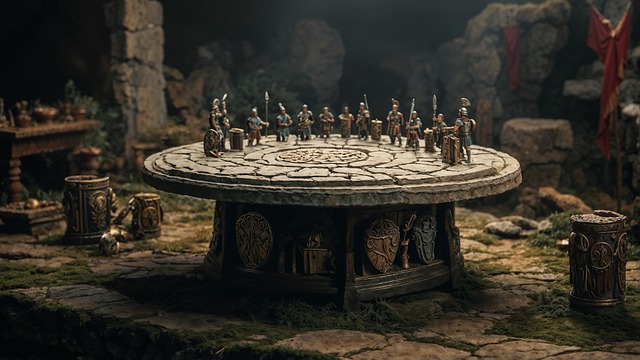 Free ai generated ancient roman artifacts historical display illustration
