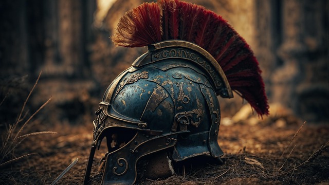Free ai generated soldiers armor illustration