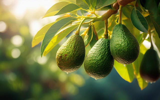 Free avocado healthy food illustration